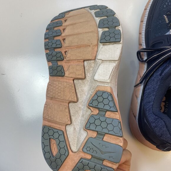 Hoka One One Women's Size 8 Gaviota 2 Running Shoe Navy and Peach - Picture 7 of 16